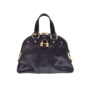 SAINT LAURENT Yves Muse bag black leather